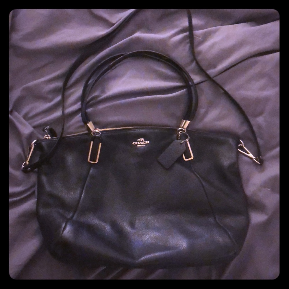 Coach Kelsey navy Blue Satchel